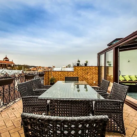 With A Terrace Over The Old Town Two Bedrooms Kaunas
